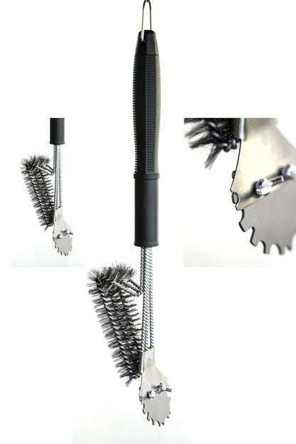 Grillreinigungsbürste mit einzigartigem Schaber