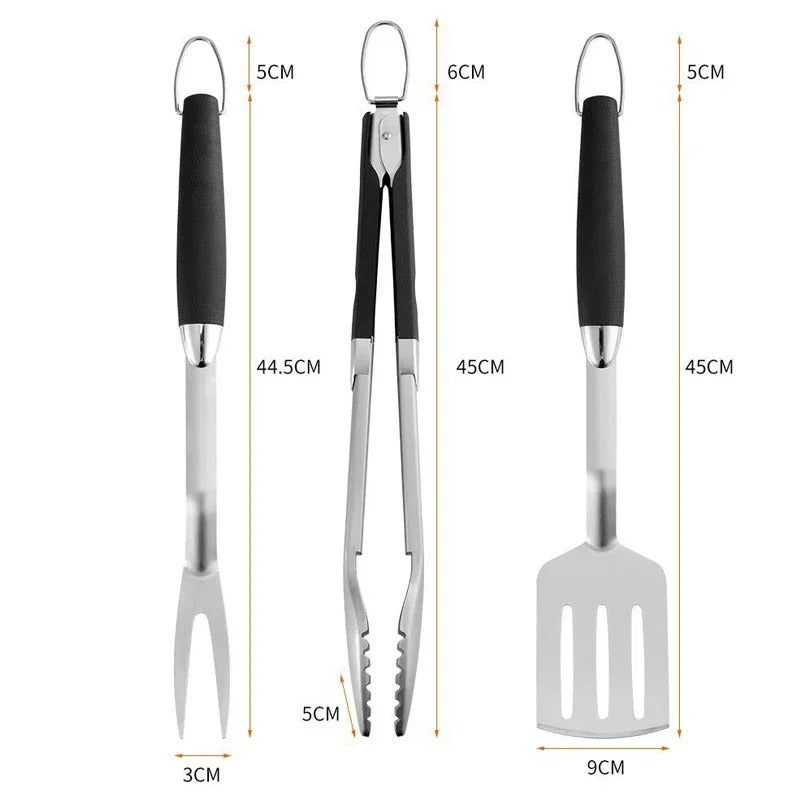 Premium Grillbesteck Set – Edelstahl | Modern, Langlebig & Luxuriös